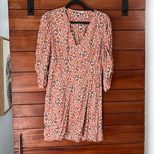 Zara midi floral dress, size M, worn once